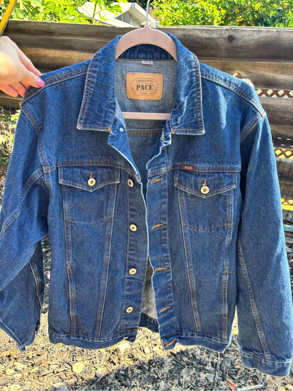 Mens Dark Blue Denim Jacket — Classic Jean Jacket
